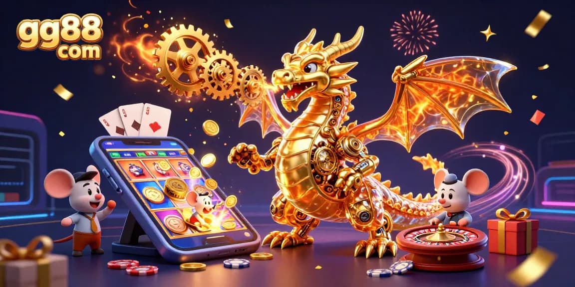 Experience thrilling moments at gg88 com with vibrant 3D casino elements and characters.