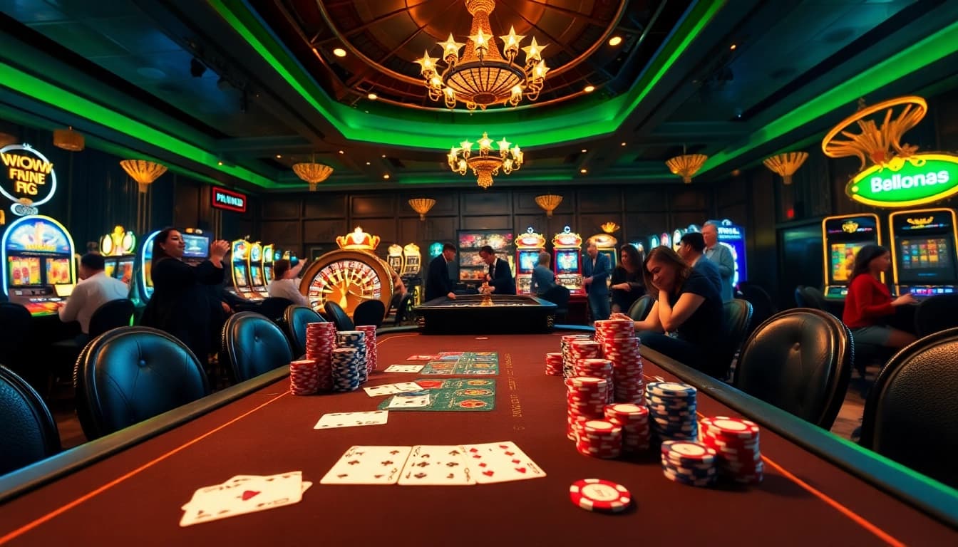 Experience the excitement of Nhà cái Hello88 with vibrant casino games, poker tables, and roulette.