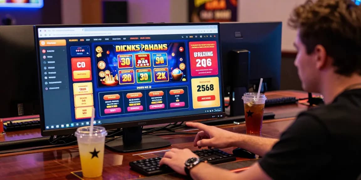 The player engaging in gameplay at a credit card casino site on https://jumpspace.org.uk, showcasing vibrant game interfaces and bonus promotions.