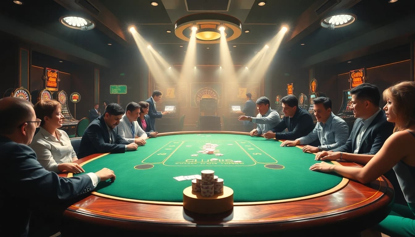 Experience thrilling poker gameplay at chotruyen's top casinos with vibrant excitement and luxury.