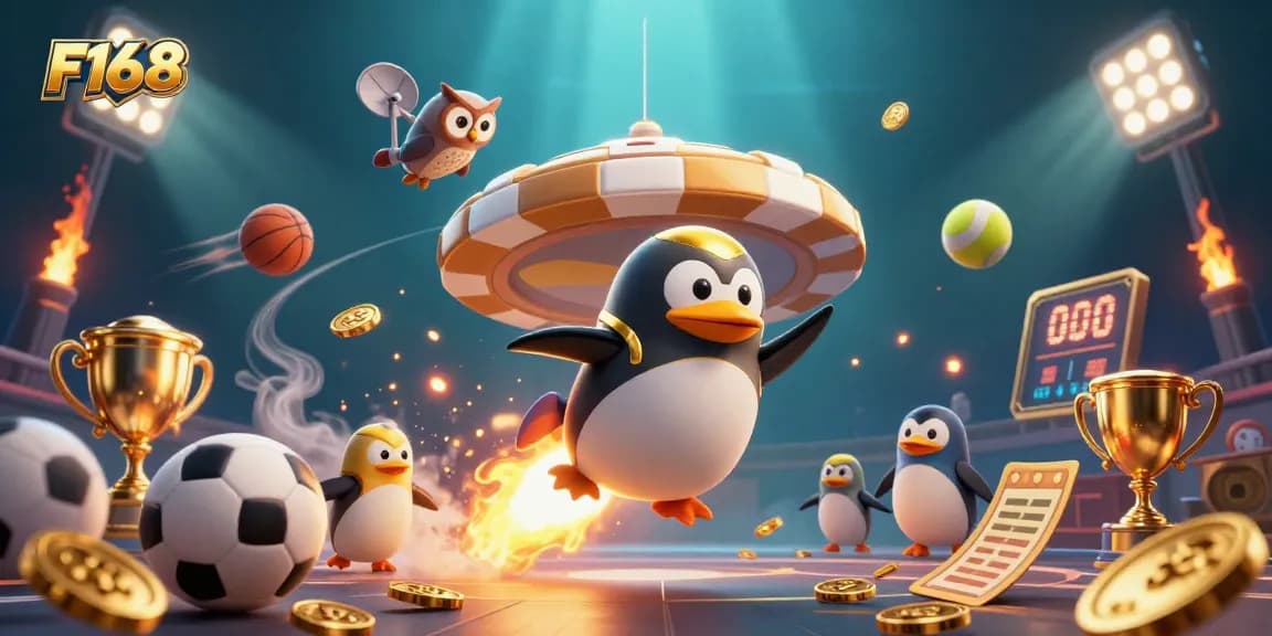 Experience thrilling gaming moments at F168 with a dynamic illustration of casino excitement.