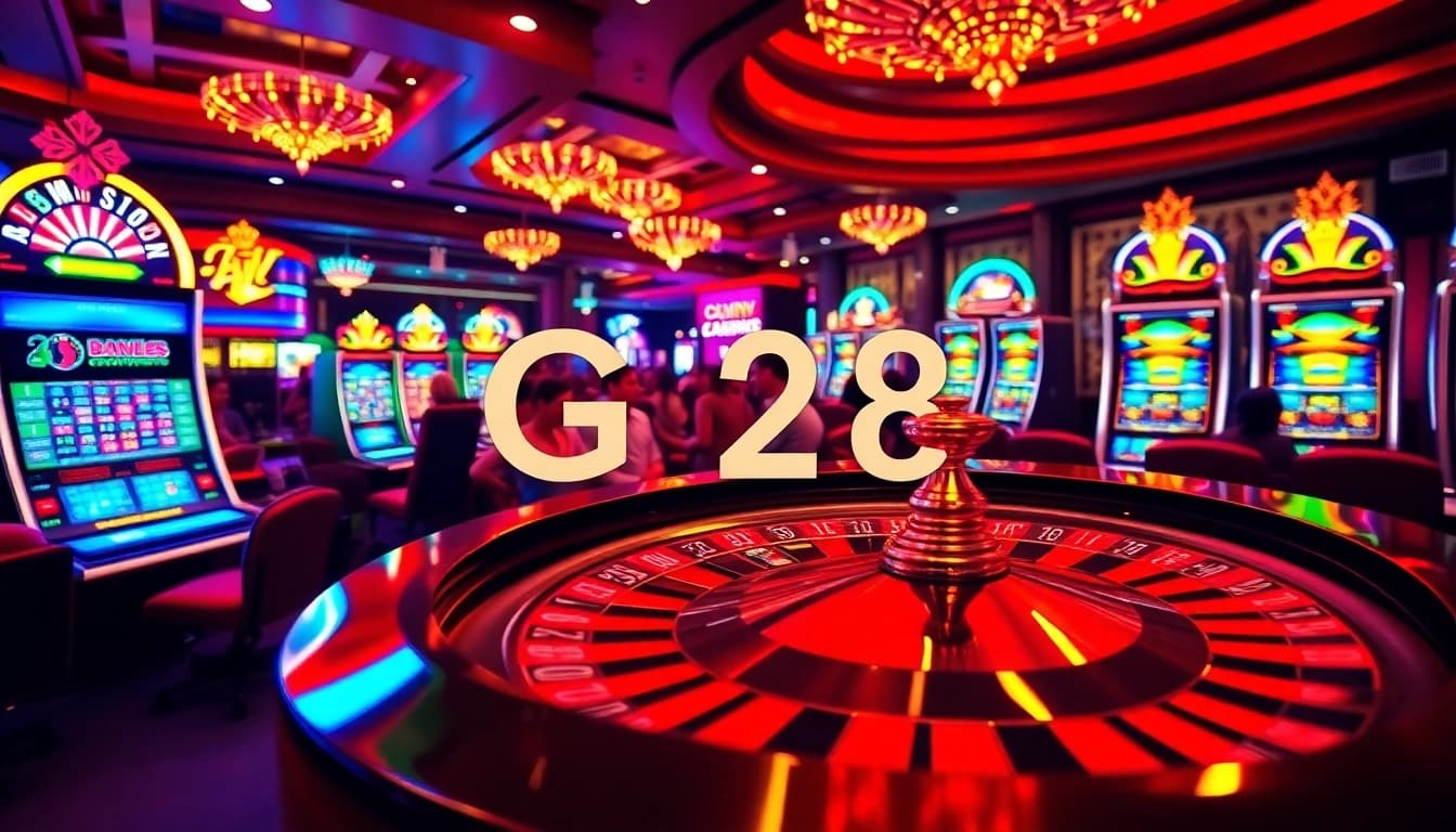Players enjoy a thrilling game at G28's online casino with engaging graphics.