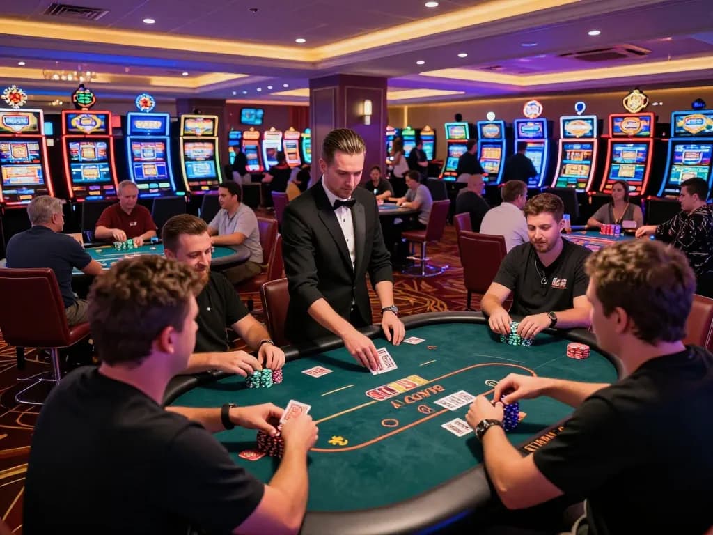 Players enjoying a lively game at GO88 casino, showcasing the vibrant atmosphere of online gaming.