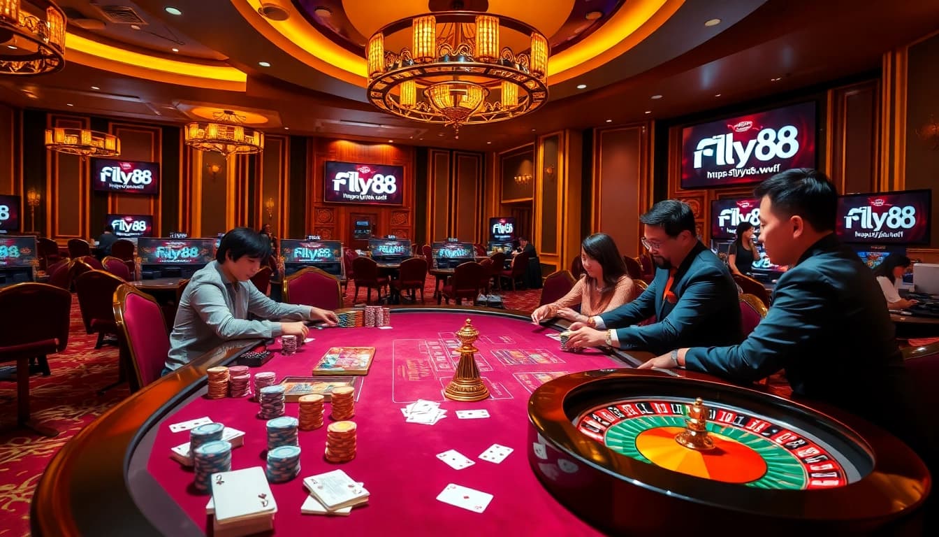 Experience the excitement of online gambling at https://fly88.wtf/ with vibrant casino games and luxury.