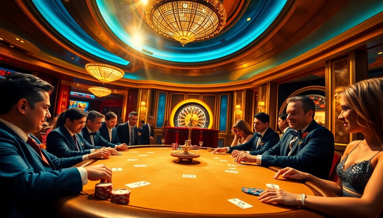 Experience the thrill of sunwin with intense poker action and vibrant casino atmosphere.
