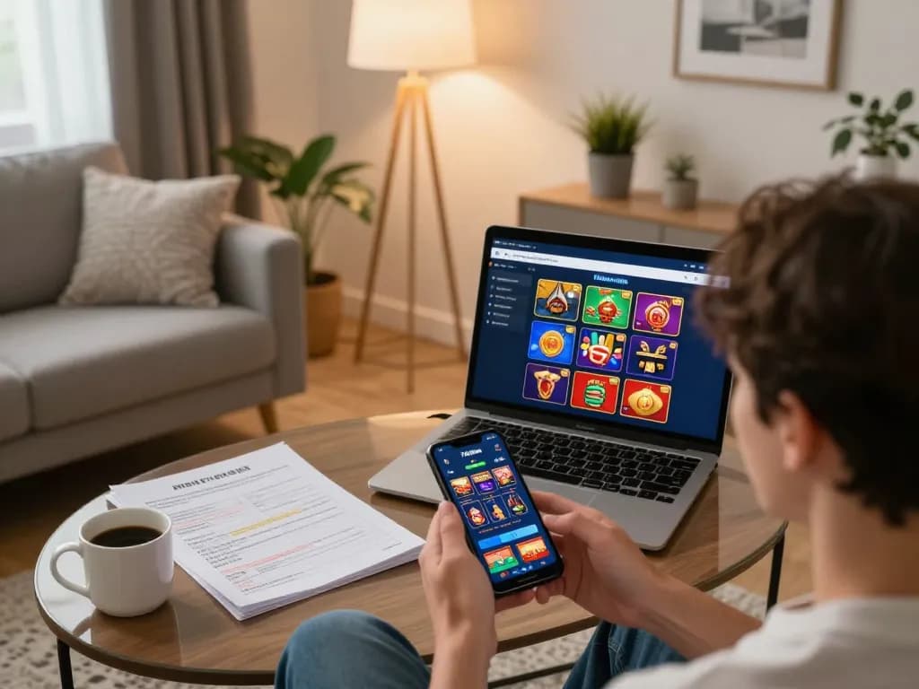 Engaging in online gaming through the trang chủ 789win app on smartphone while relaxing at home