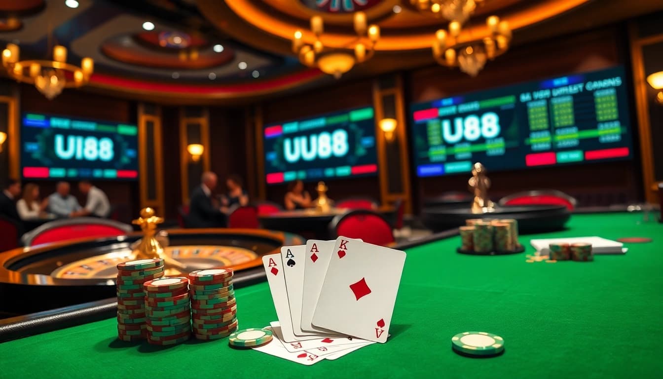 Experience uu88 casino excitement with vibrant gaming tables and thrilling betting action.
