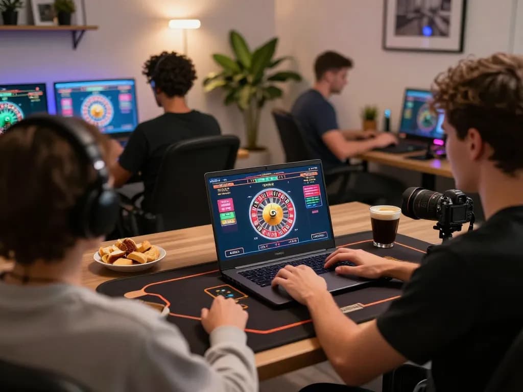 Player engaging with cm88 online casino, focusing on roulette gameplay from home setup.