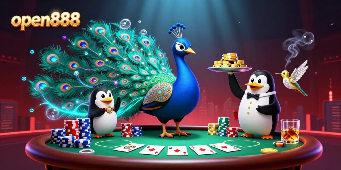 Engage with open888 while enjoying a vibrant poker scene with aristocratic characters.
