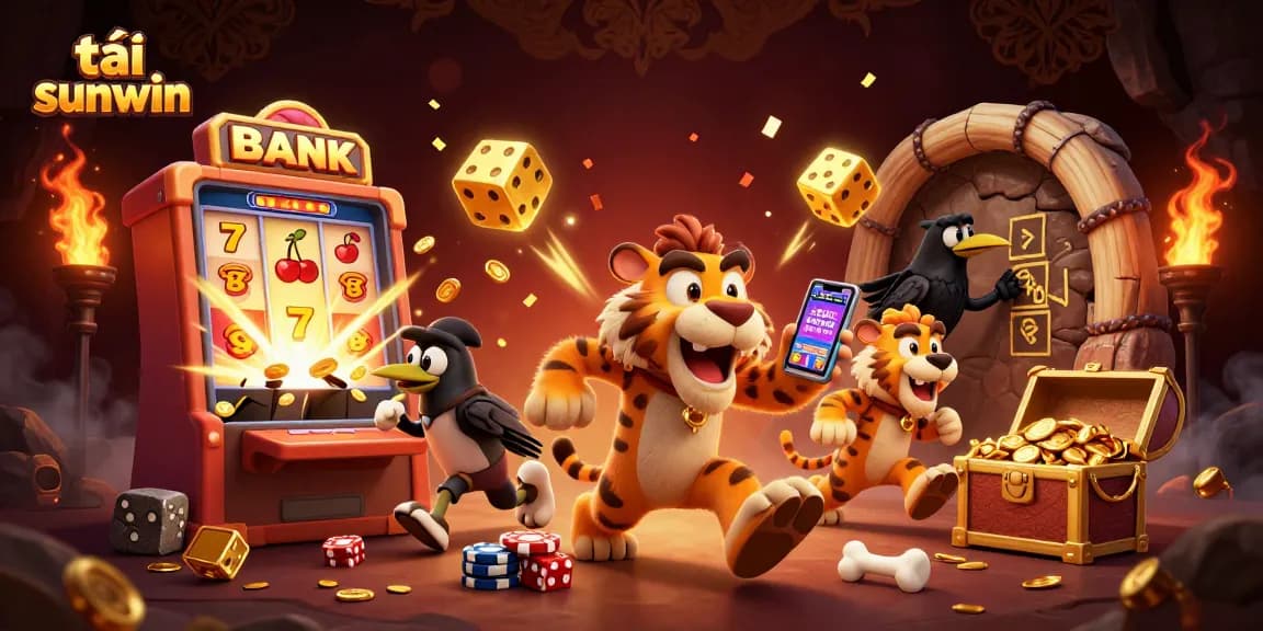 Engage with the vibrant tải sunwin scene of a prehistoric casino with slots, dice, and more!