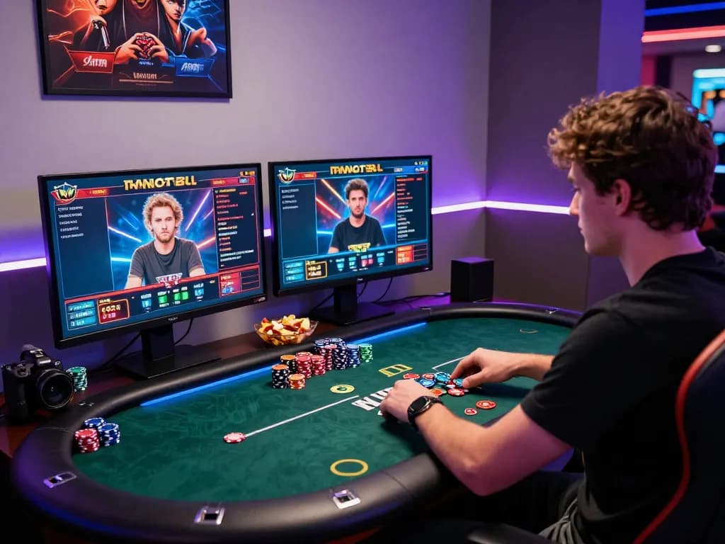 Bomwin online gaming scene with vibrant poker setup and engaging player experience.