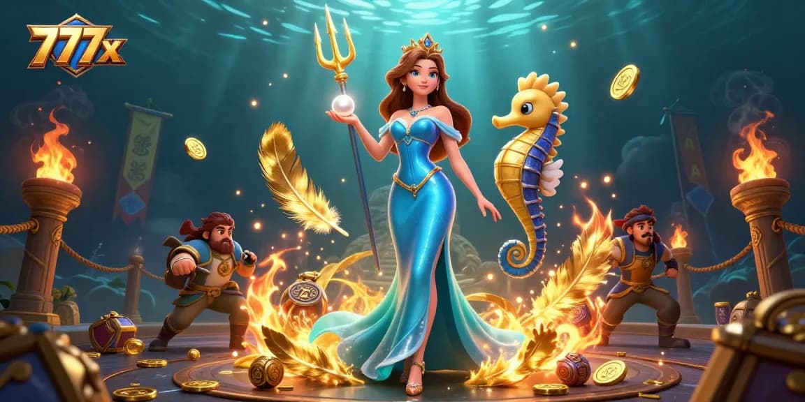 Experience thrilling games at 777x with dynamic underwater elements and exciting casino visuals.