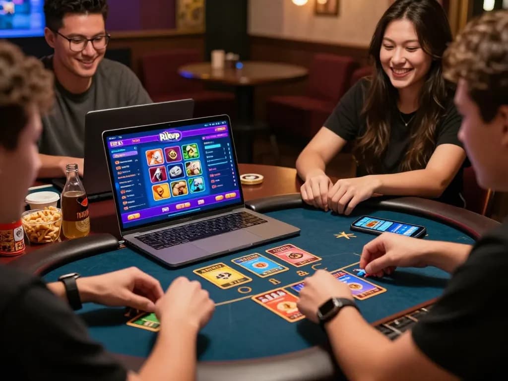 Exciting players enjoying Rikvip online gaming experience with vibrant graphics and interactive card games.