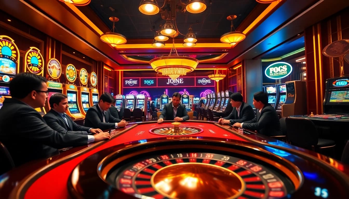 Experience high-stakes excitement at jun88pl.com with strategic poker play and vibrant casino ambiance.
