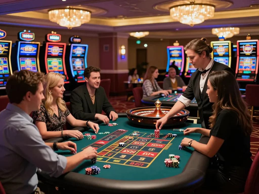 Experience the excitement at 789WIN with vibrant roulette gameplay and illuminating surroundings.