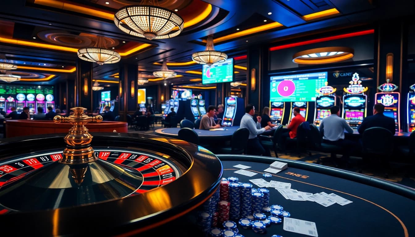 Experience excitement at https://luongsontv5.com/ with high-stakes poker at a luxury casino.
