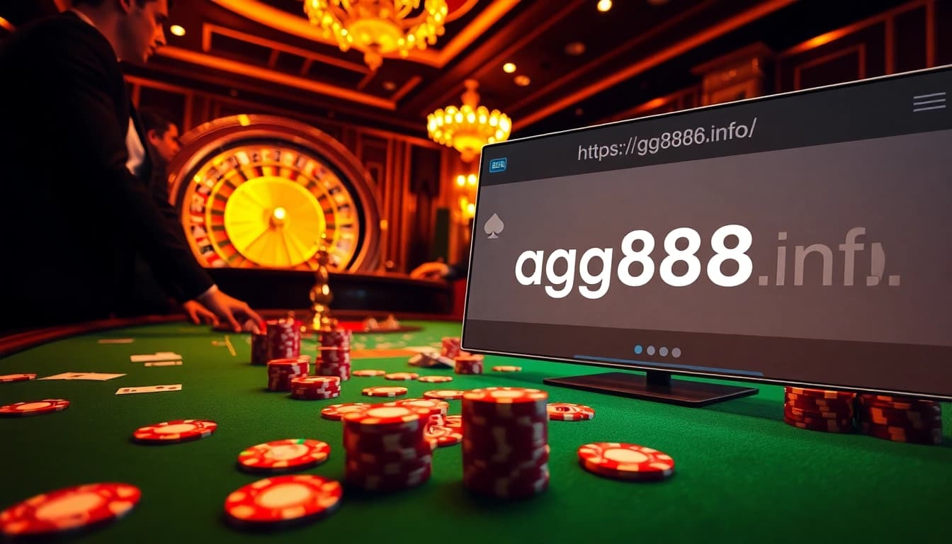 Engage in thrilling poker action with https://gg888.info/ showcasing vibrant casino atmosphere.
