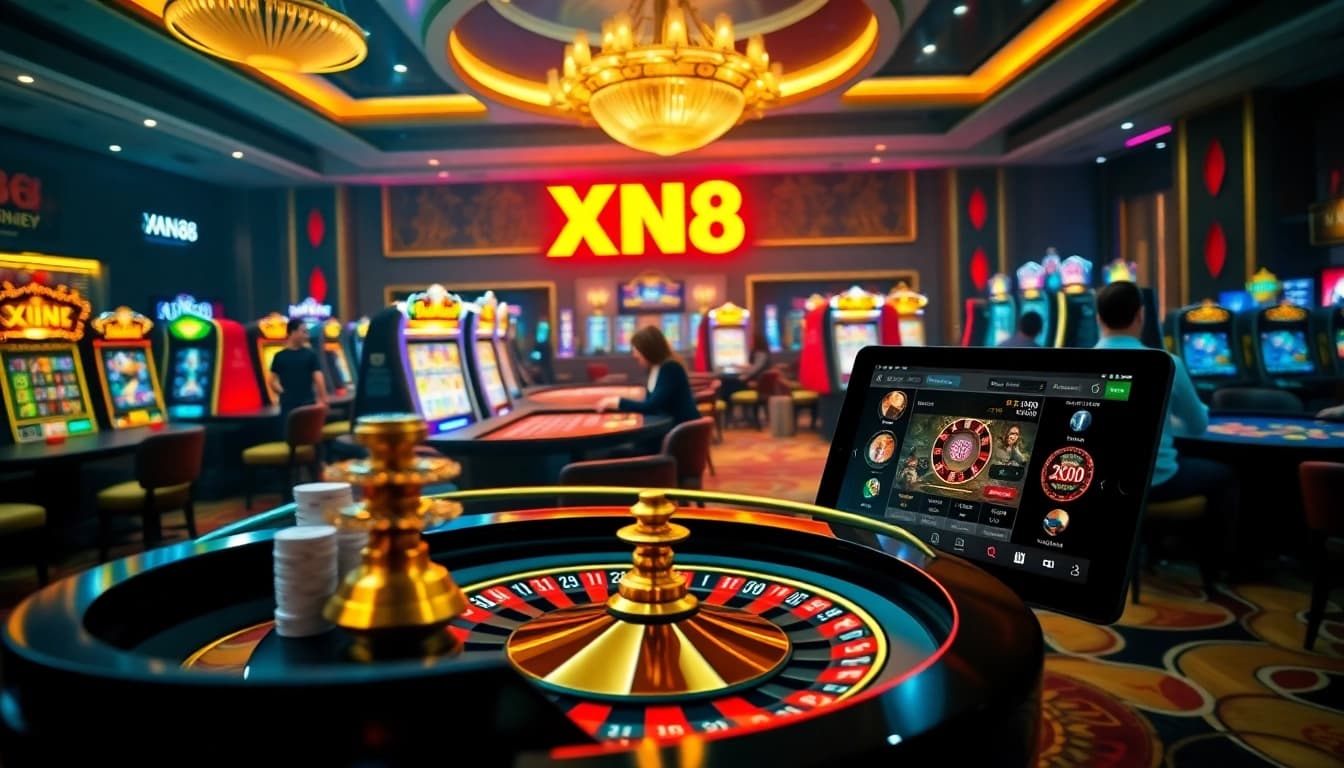 Experience the excitement of XN88 with vibrant casino tables and engaging gameplay.