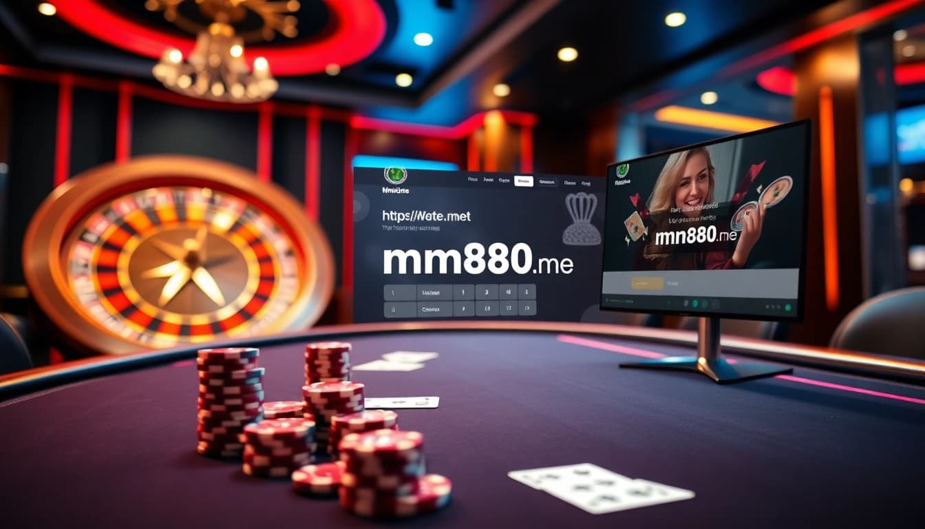 Players engaging in an exciting casino experience at https://mm88.moe/ with vibrant game tables and thrilling action.