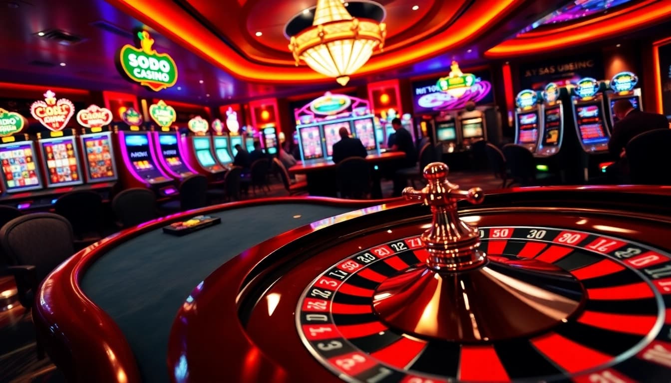 Experience the thrill of betting and gaming at SODO CASINO 66 with our engaging poker table action.