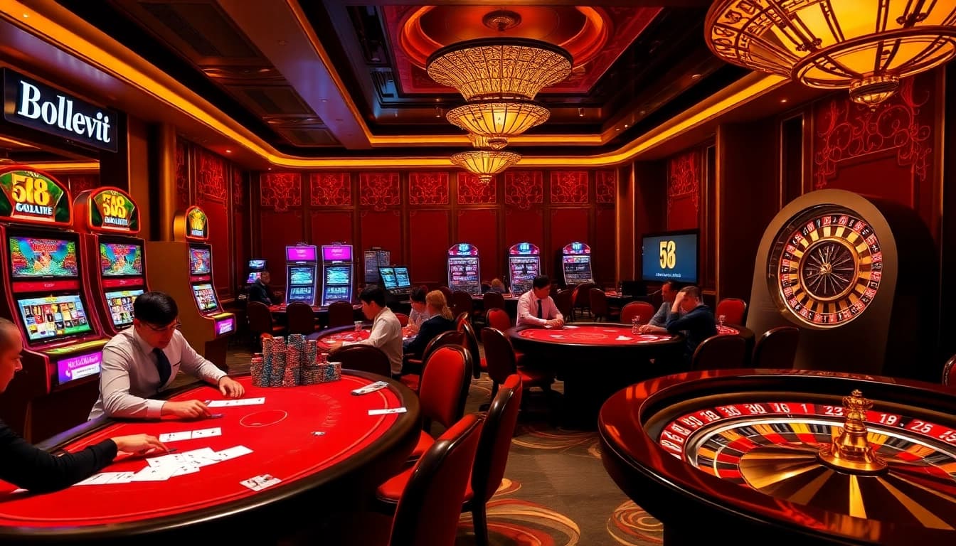 Engage in thrilling games at 68VIP online casino with vibrant tables and exciting slot machines.