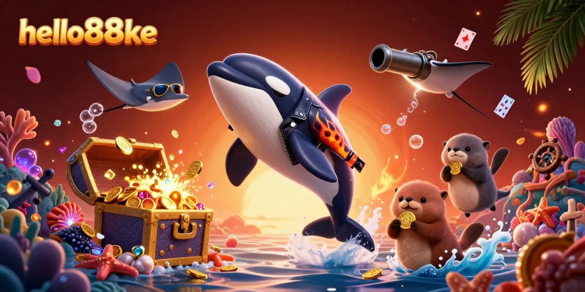 Engage in thrilling adventures at hello88ke with unique characters and sparkling treasures in a vibrant underwater scene.
