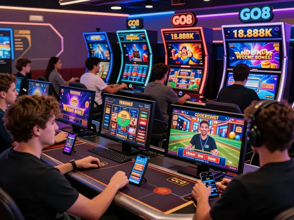 GO8 CHÍNH THỨC engaging players with diverse betting options and exciting promotions in a vibrant online gambling interface