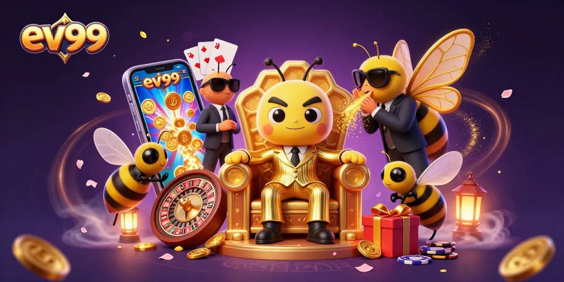 Experience the thrill of ev99 with vibrant slot game action and captivating characters.