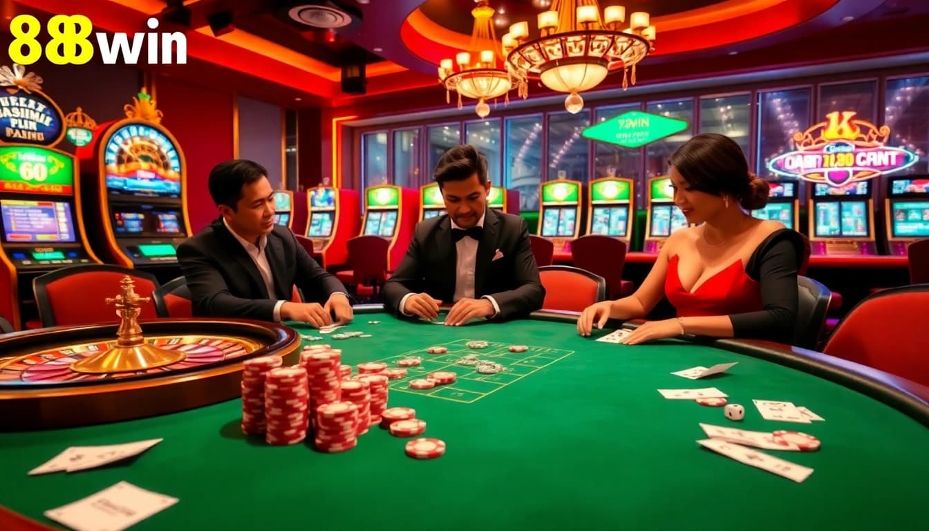 Players enjoying games at 78win casino, highlighting the thrilling 78k bonuses and winning opportunities.