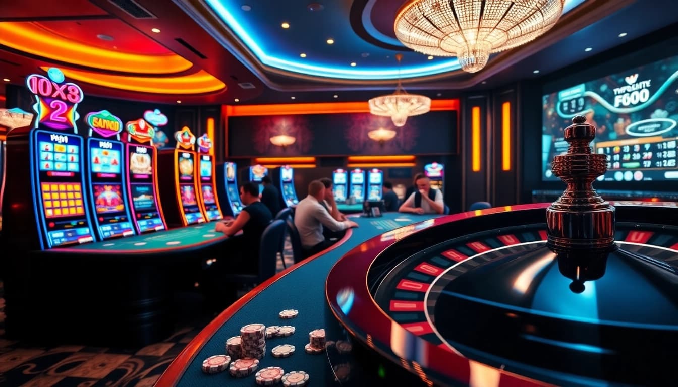 Experience the thrill of gaming at typhu88 with vibrant casino elements and dynamic action.