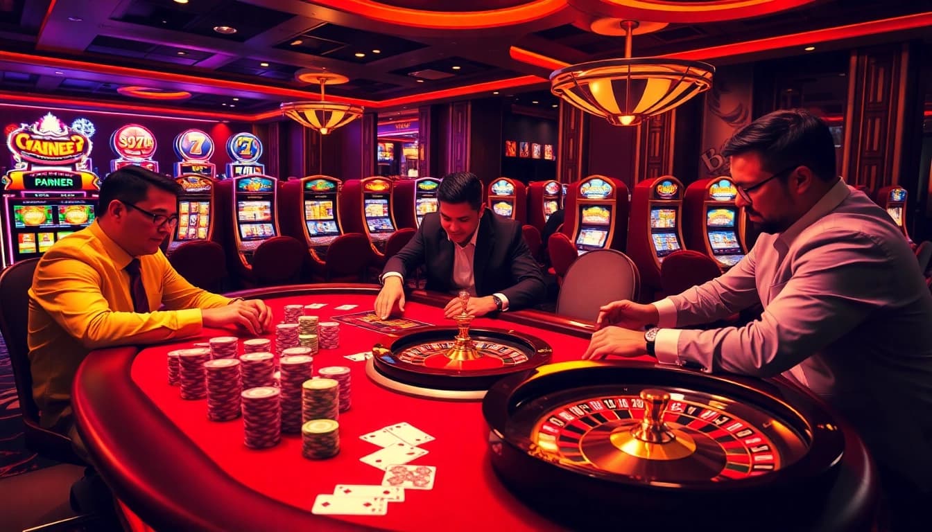 Experience high-stakes gambling at https://nk88.sa.com/ with vibrant poker gameplay and luxury casino elements.