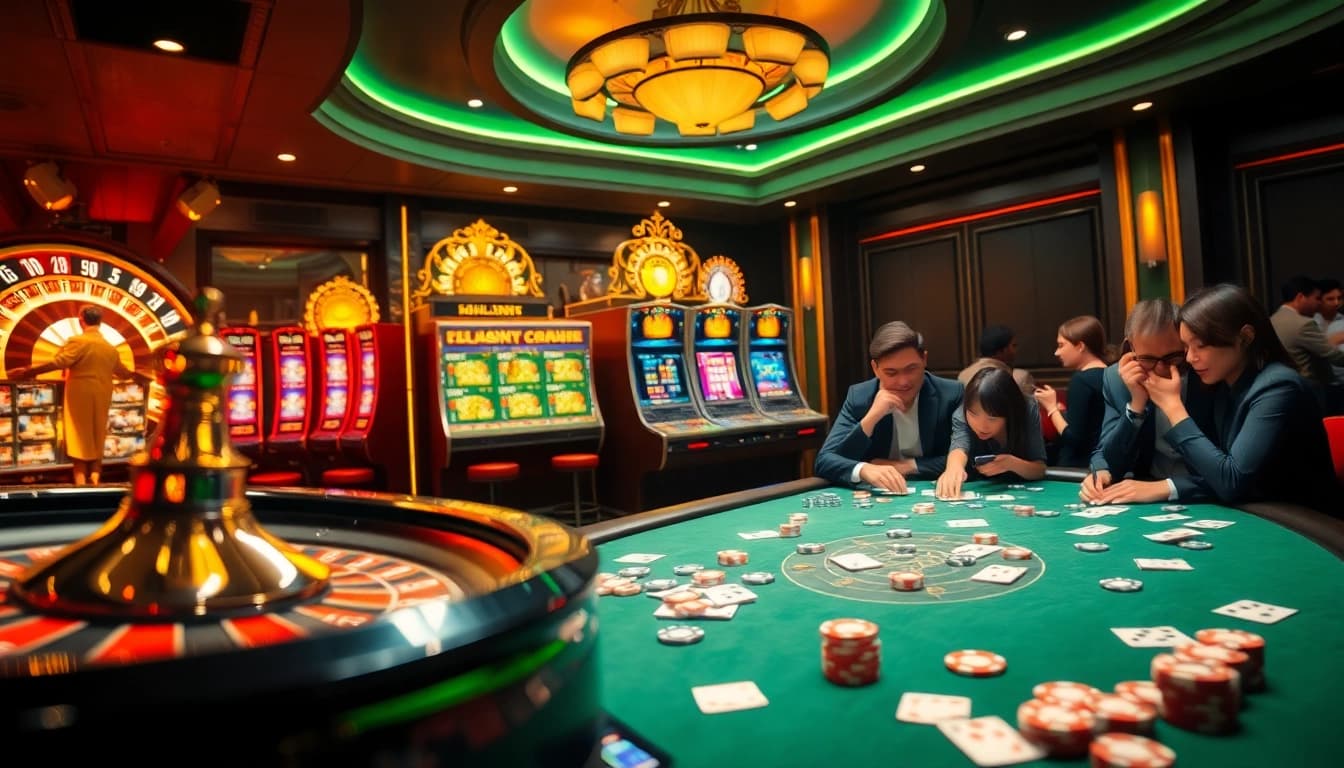 Experience thrilling high-stakes gameplay with 789win vip in a vibrant casino setting.