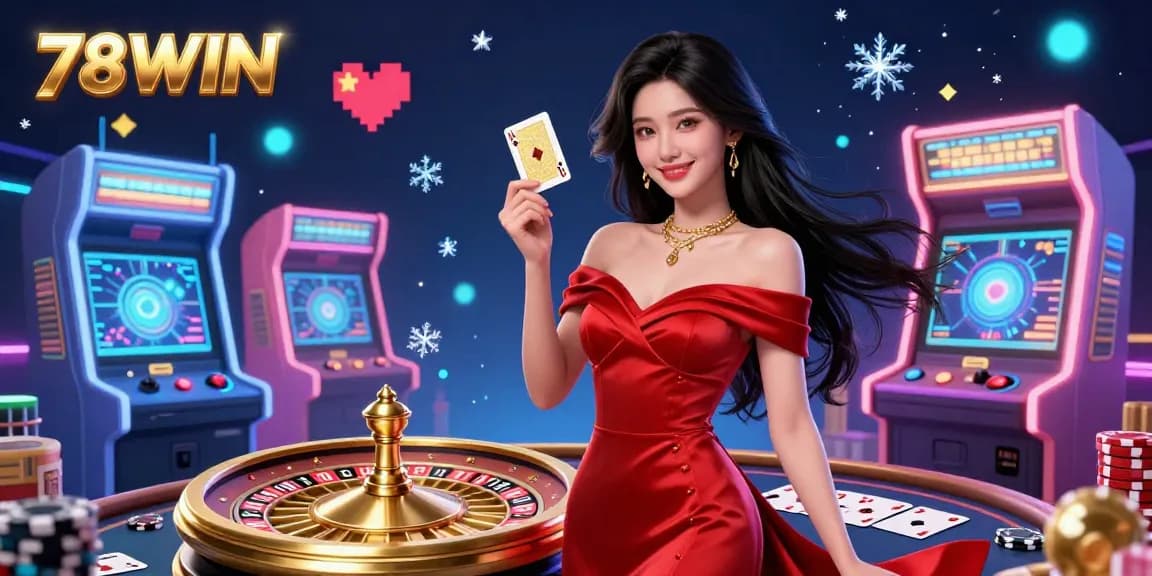 Experience the thrill at 78WIN with engaging games and stunning visuals in a vibrant casino setting.