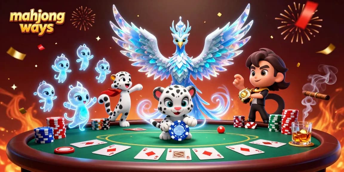 Experience the thrill of Mahjong Ways with vibrant characters and dynamic casino elements.