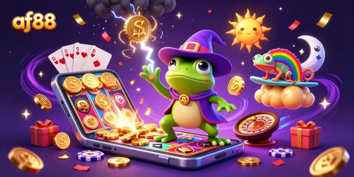 Experience the exciting golden coin storm of af88 with colorful games and lively characters.