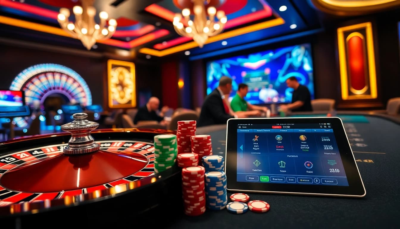 Experience thrilling gameplay at https://f168.sarl/ with a luxurious casino scene.