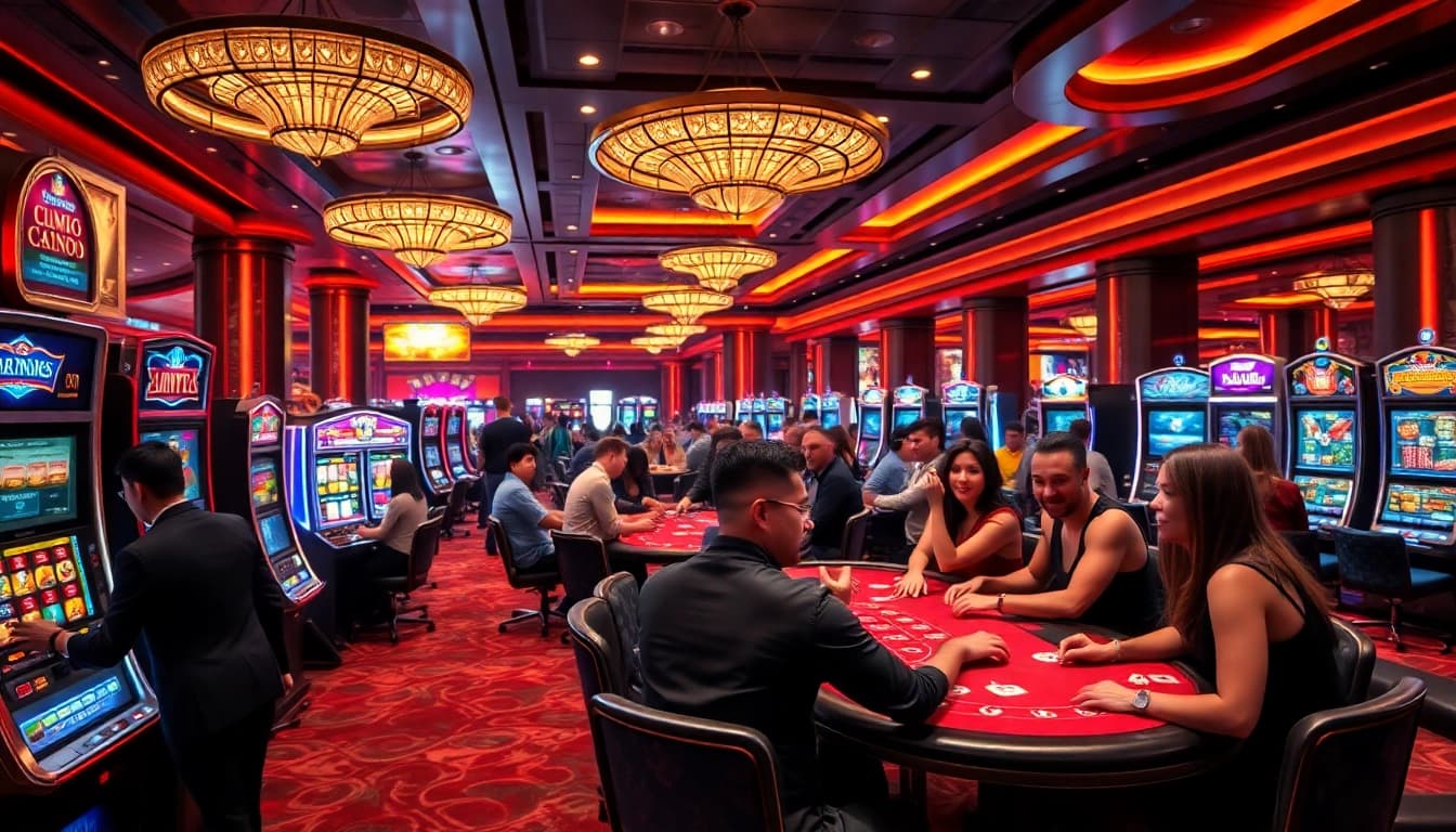 Experience the excitement at ku1111 casino with vibrant gaming spaces and enthusiastic players.