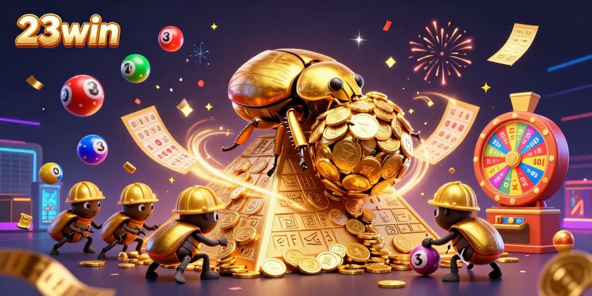 Experience exciting gameplay at 23win with dynamic lottery balls, jackpots, and vibrant casino elements.