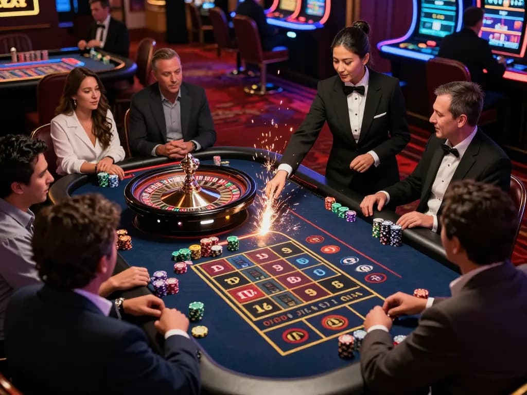 Engaging roulette game at an upscale casino capturing players betting and a spinning wheel, showcasing strategic gameplay in action at https://www.bearcreekwatershed.org/macroinvertebrates.