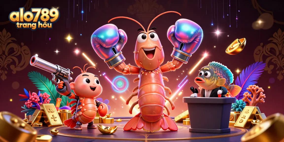 A vibrant and dynamic illustration depicting unique characters representing alo789 trang chủ in an exciting cockfighting scene.