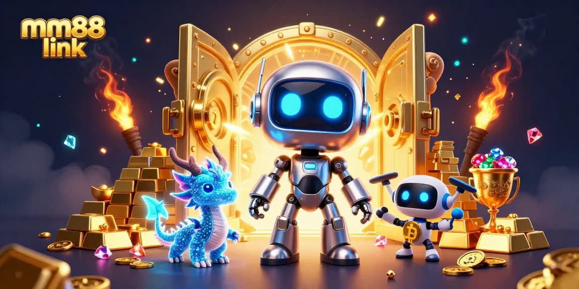Engage in the exciting world of mm88 link online gaming, featuring vibrant characters and captivating gold treasures.