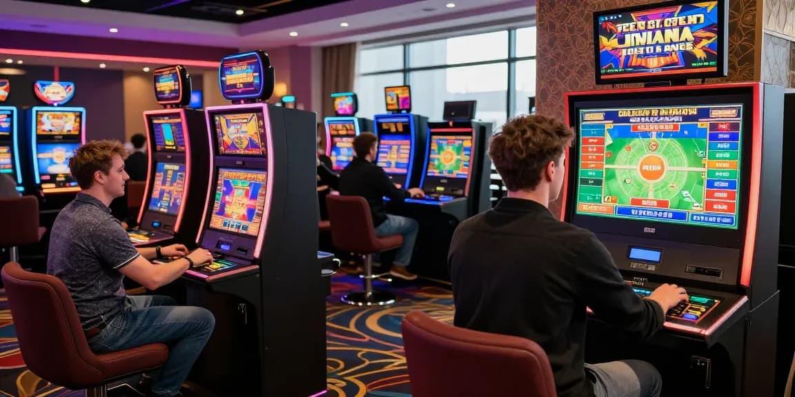 Diverse UK players having fun at a non-UK casino, featuring vibrant slot games and engaging live dealer interactions, highlighting https://ghsc.co.uk.