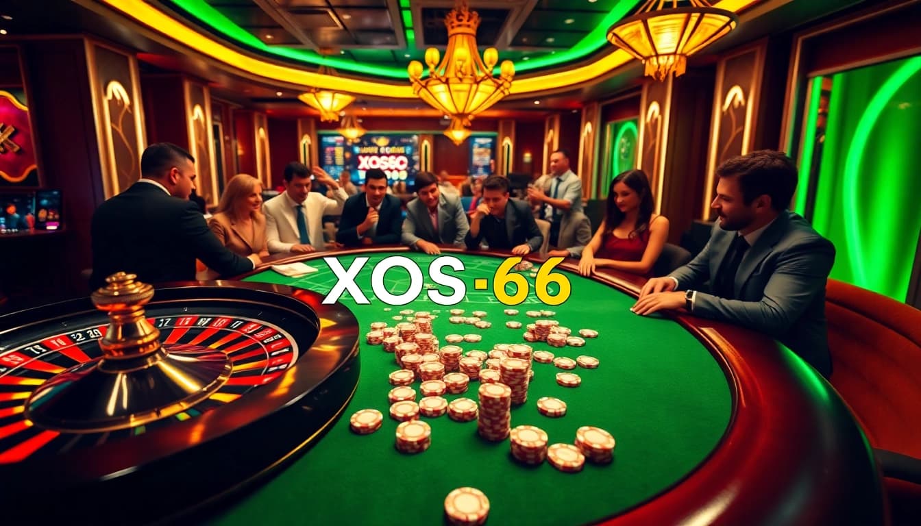 Experience excitement at Xoso66 with vibrant casino tables and immersive online gambling action.