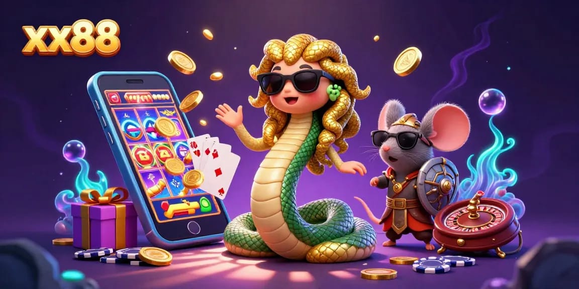 Winning with xx88: Play thrilling casino games featuring poker chips and slot machines.
