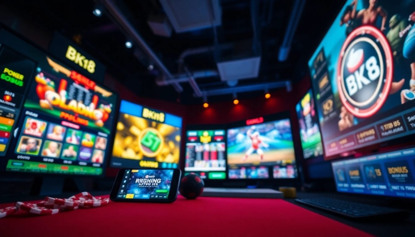 Experience online gambling at bk860s.com with vibrant gaming interfaces and promotions.