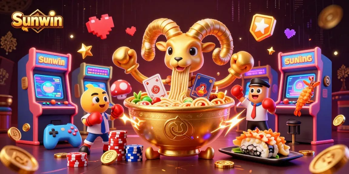 Engage with Sunwin's thrilling online casino experience featuring a vibrant, dynamic gaming scene.
