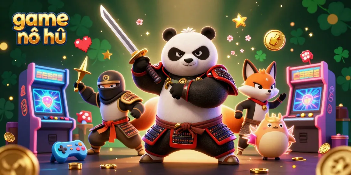Engage in the thrilling world of game nổ hũ with dynamic characters and vibrant casino elements.