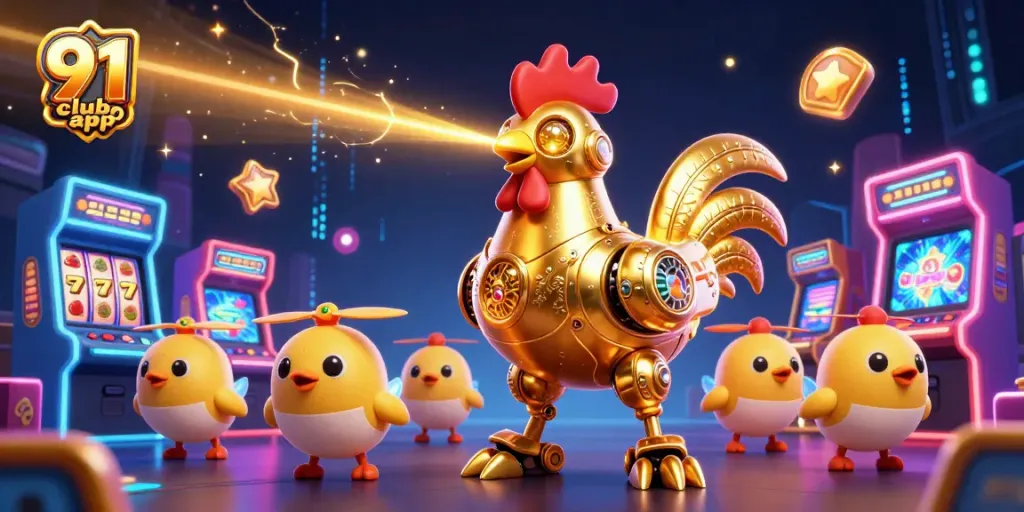 Engage with the vibrant 91 club app in a dynamic 3D carnival of gaming excitement.