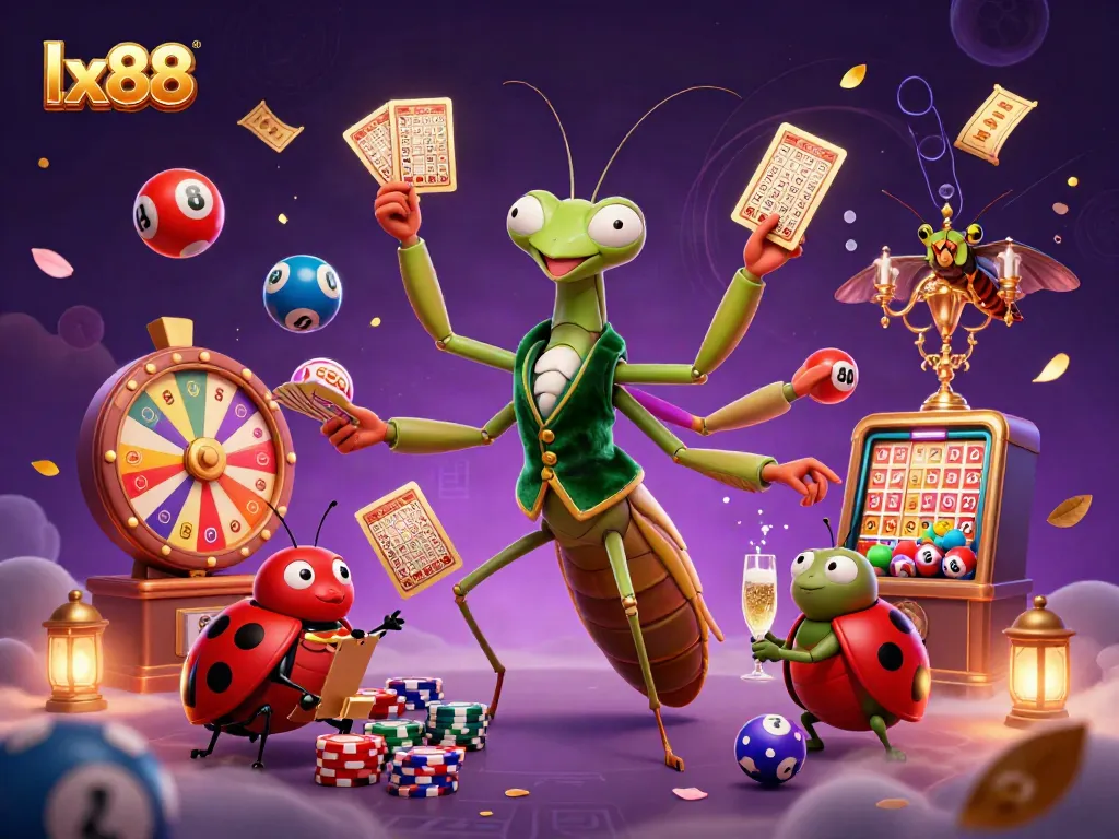 Experience the lively gaming world of lx88 with vibrant characters and dynamic casino elements.