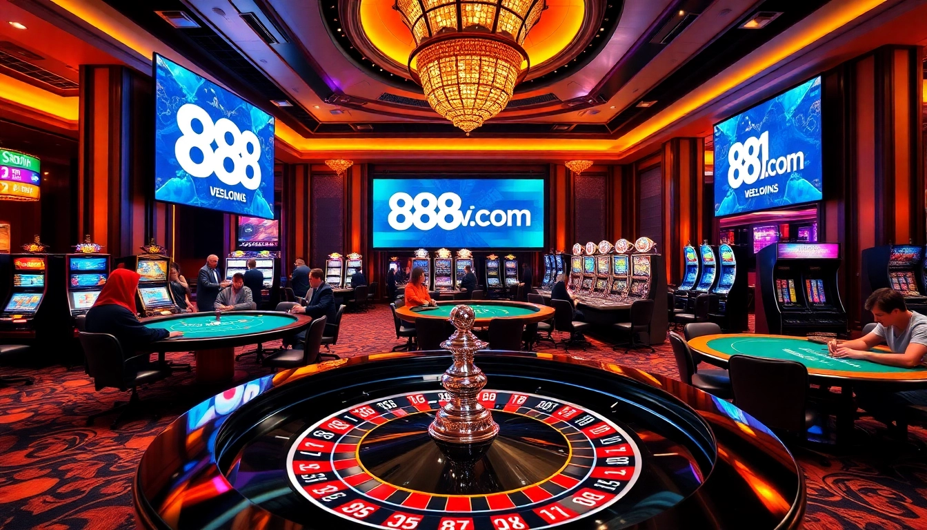 Experience thrilling gaming excitement at 888vi com with upscale casino ambiance.